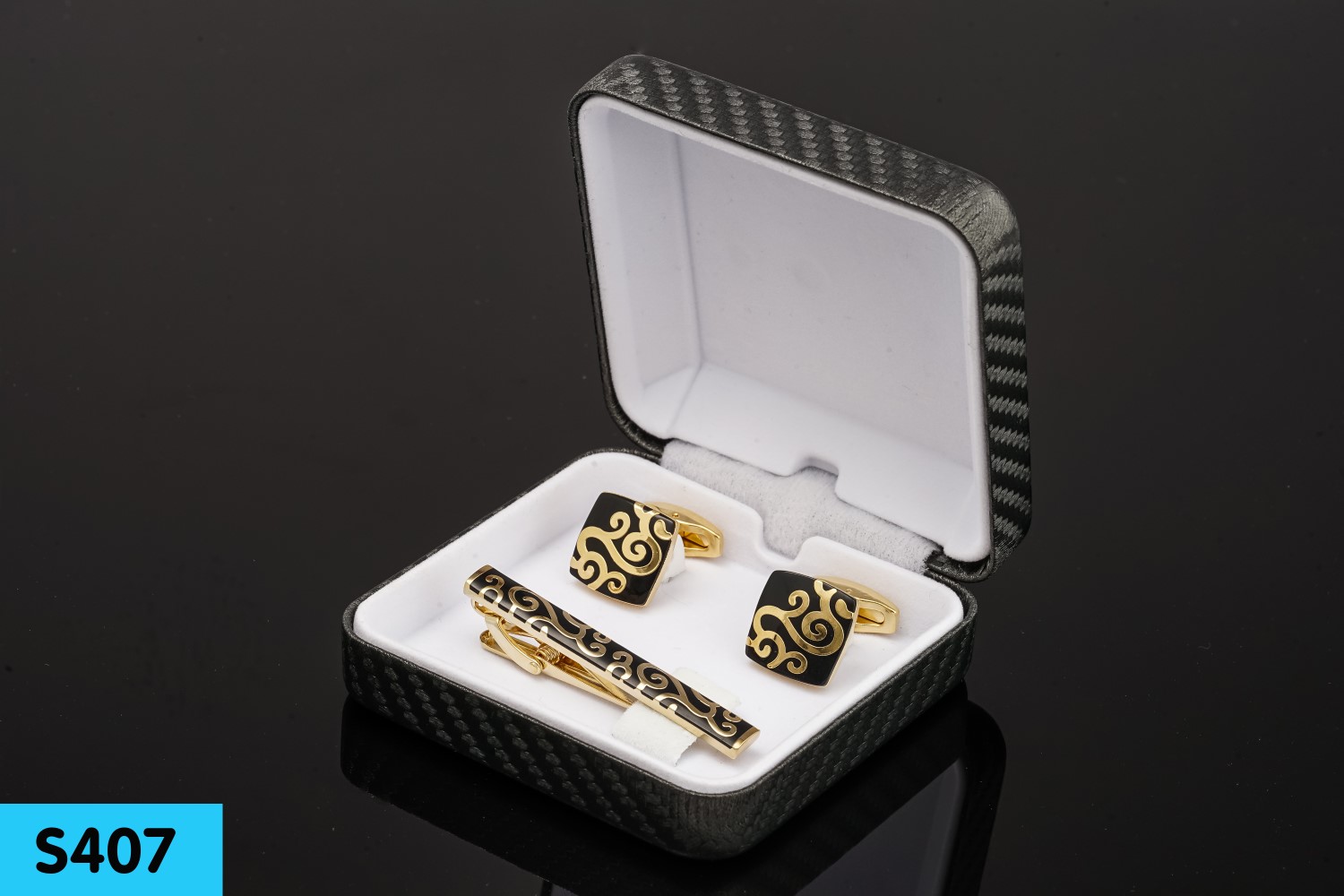 Bộ Cufflink khuy măng set- Tie Clip S407